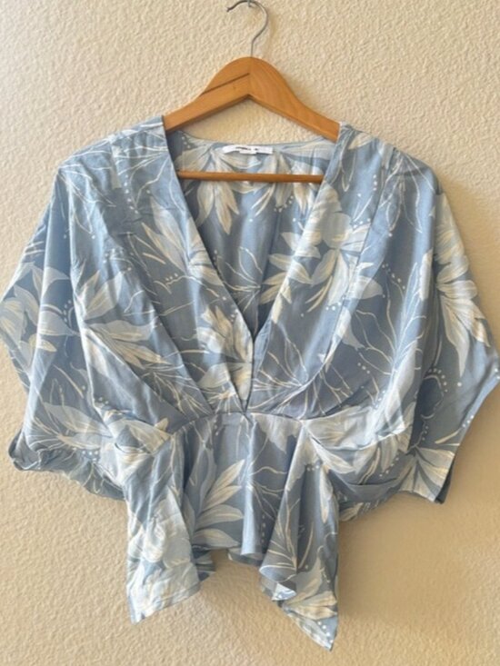 Tops - Blue Floral Top